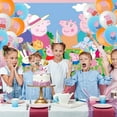 thumbnail image 5 of 32 PCS For Peppa Pig Theme Birthday Party Decorations,With 5*3ft Birthday 5*3ft Birthday Backdrop Decorations,13 Cupcake Toppers,18 Balloons for Party Decorations, 5 of 5