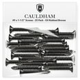 thumbnail image 2 of Cauldham Oil Rubbed Bronze Wood Screws #9 x 1-1/2 Inch for Door Hinges - 25 pack, 2 of 7