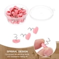 thumbnail image 3 of Uxcell 100Pcs Upholstery Twist Pins Headliner Bed Pins Furniture for Bed Armrest Slipcovers Skirt Bed Skirts Fabric SofaPink Heart 0.63x0.55inch, 3 of 7