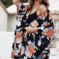 thumbnail image 3 of Kimono Cárdigan suelto BLESIY gasa Estampado Floral verano Boho, 3 of 8