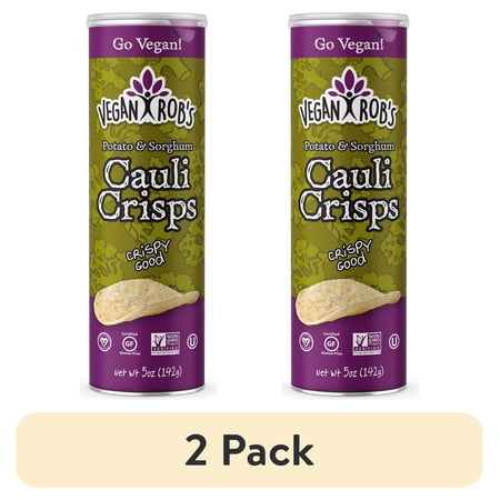 (2 pack) Vegan Rob's Cauliflower Crisps, 5 Oz.