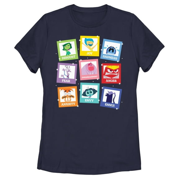 Women's Inside Out 2 Emotions Portraits Graphic T-Shirt