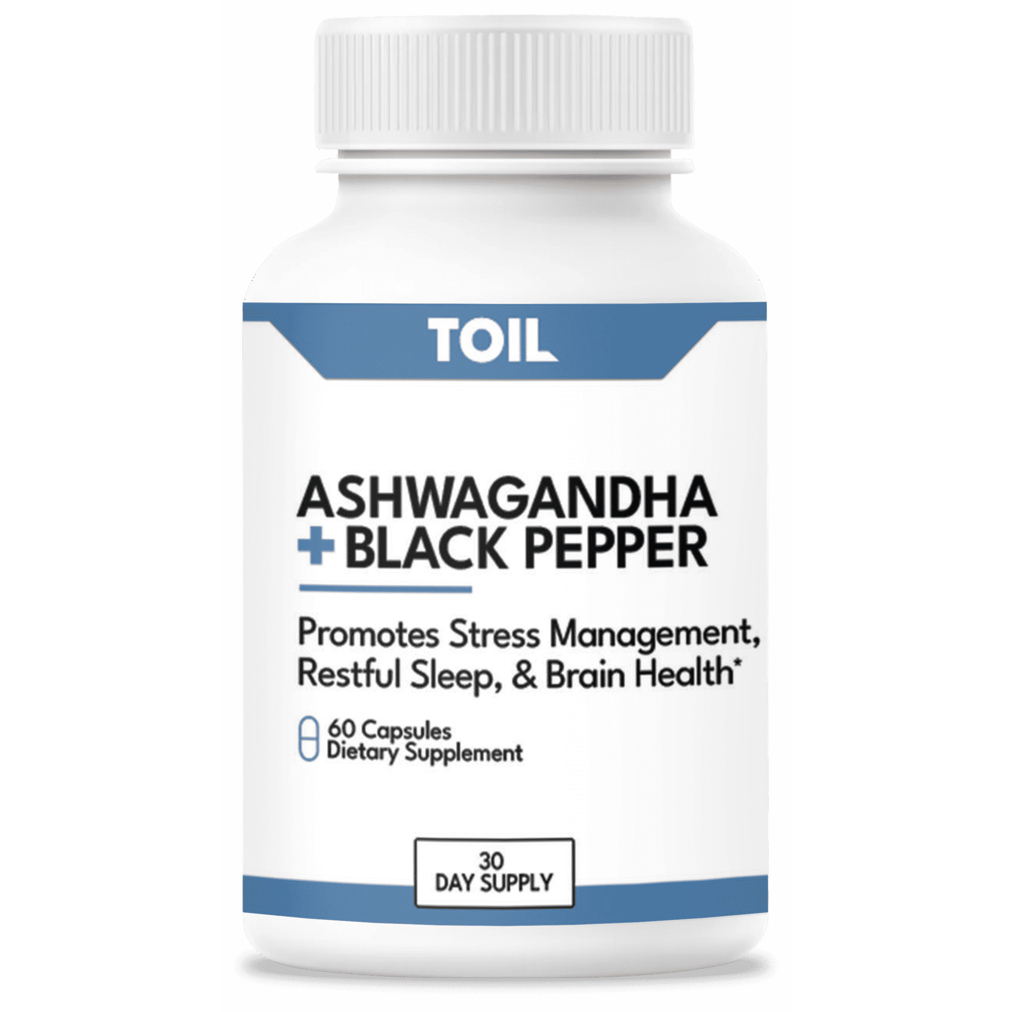 Ashwagandha + Black Pepper, 650mg Capsules, 30 Servings