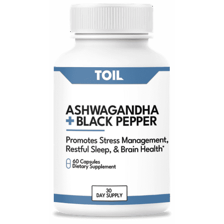 Ashwagandha + Black Pepper, 650mg Capsules, 30 Servings
