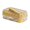thumbnail image 1 of mfyjkho Bandeja de hielo con tapa fácil de abrir y presionar, moldes rectangulares para hielo para cocina casera (juego de 2), 1 of 5