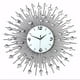 Luxe Scénique en Fer Art Métal Salon Rond Diamant Horloge Murale Décoration à la Maison – image 2 sur 6