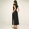 thumbnail image 5 of Women's Flowy High Waist A-Line Maxi Skirt - Summer Casual Lightweight Long Skirts, 5 of 5