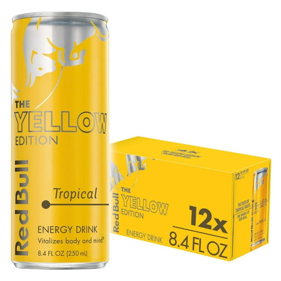 Red Bull Energy Drink, Tropical, 8.4 Fl Oz (12 pack)