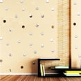 thumbnail image 2 of Peggybuy 100pcs Round Acrylic Mirror Wall Stickers DIY Home Background Decor(Silver), 2 of 7