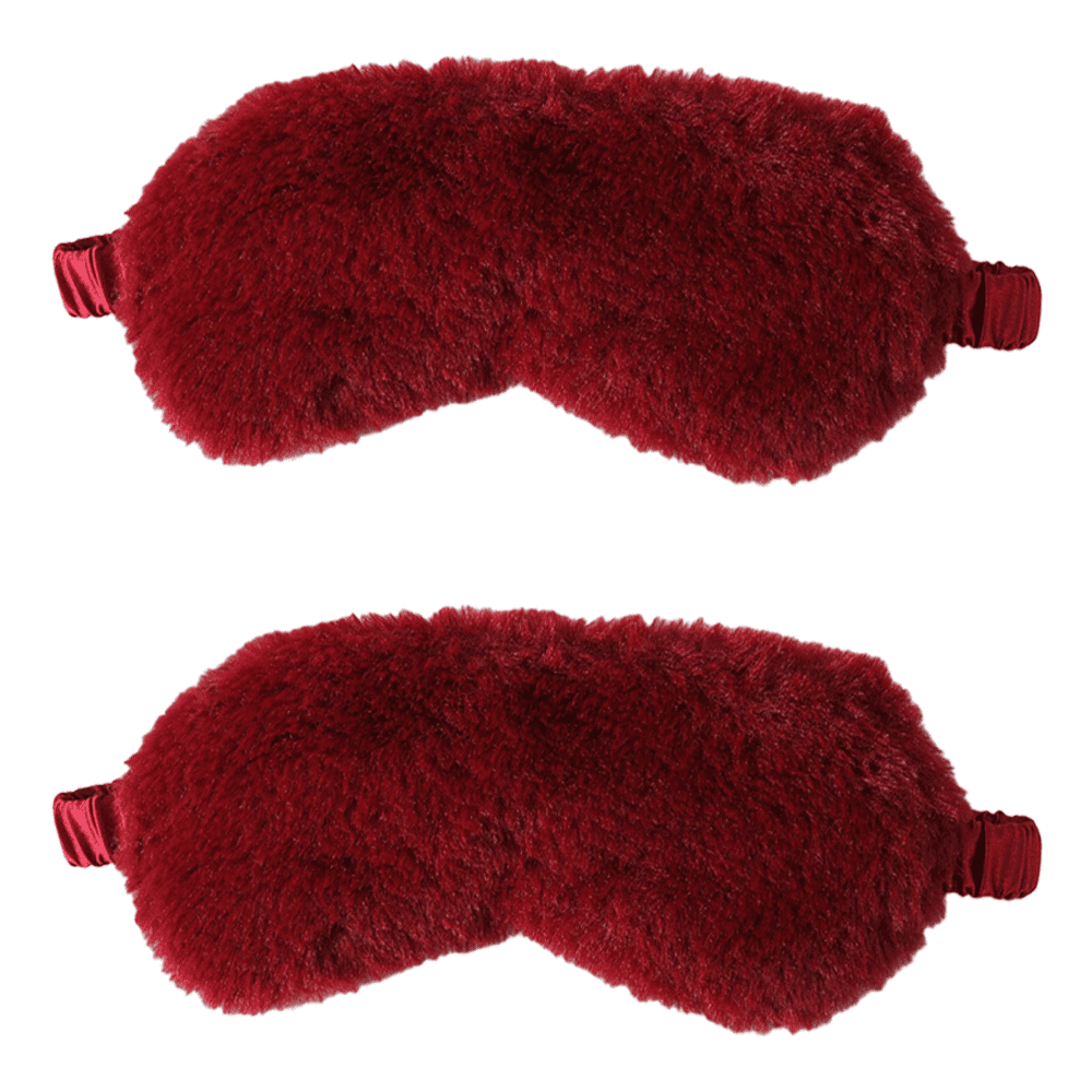 Plush Eye Mask Silk Furry Sleep Masks Comfortable Eye Cover Satin Night