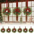 thumbnail image 5 of Christmas Wreath Mini Cabinet Wreath/ 11 Christmas Wreath Cabinet Wreaths For Kitchen With Ribbon Bows Red Berry Small Window Wreaths For Window Door Farmhouse Wreath Christmas Decorations, 5 of 9