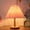 Coffee, variant on 100Fens Table Lamp for Bedroom Infinitely Dimmable Nightstand Lamp With Umbellate Flaxen Fabric Shade for Living Room Office Dorm Solid Wood Led Bulb Included