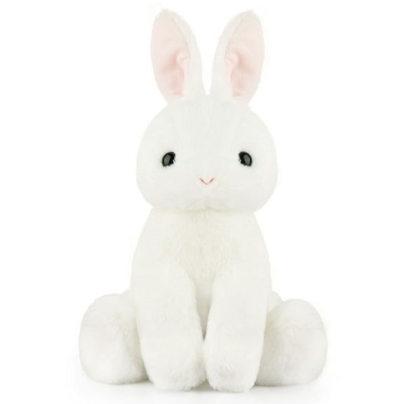 WEIGEDU White Soft Rabbit Easter Bunny Stuffed Animals Plush Toy with faux fur, 17.3 inches
