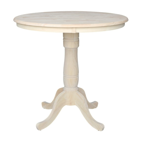 36" Round Top Pedestal Table, 34.9"H