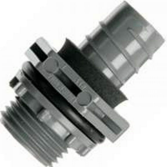 AFC CABLE SYSTEMS 8064 PVC Straight Type Non Metallic Liquid Tight Connector, 1/2-Inch