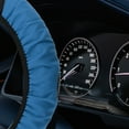 thumbnail image 4 of Volante Cubierta Autos Accesorios Imitación Cuero Negro Azul, 4 of 6