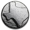 thumbnail image 1 of 100 gram Hand-Poured Silver Round - Texas Hold ’em Card Protector, 1 of 4