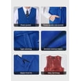 thumbnail image 4 of Trajes formales para niños YuanLu, conjunto de chaleco y pantalones, talla 7, azul, 4 of 8