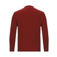 thumbnail image 4 of YLSDY Men's Knit Sweater Long Sleeve Half Zip Pullover Ribbed Sweater Tops Wine M, 4 of 4