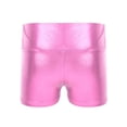 thumbnail image 6 of Yeahdor Kids Girls Gymnastics Dance Outfit Asymmetrical Shoulder Cutout Waistline Tank Leotard Biketard with Metallic High Waisted Shorts Zebra 6, 6 of 7