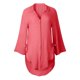 thumbnail image 5 of Vestido camisero largo holgado con botones para mujer - Tops casuales de algodón, cuello en V y manga larga, poliéster, ropa de verano/otoño, 5 of 6