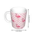 thumbnail image 2 of Yiaed Cute Flamingo with Heart Print Ceramics Coffee,Large Handle Design,Extra Large Tea and Coffee Cup for Office and Home Mugs, 2 of 6