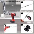 thumbnail image 2 of Chimney Cleaning Kit with 15 Flexible Rods (410mm) 2 Brush Heads, Compatible with 150mm Pipes for Fireplace, Dryer Vent, Wood Stove, 2 of 5