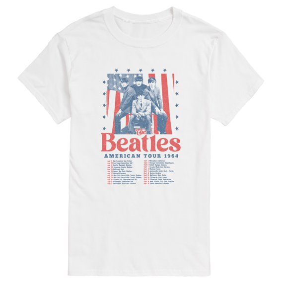The Beatles - American Tour 1964 Tour Dates - Men's Short Sleeve Graphic T-Shirt