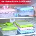 thumbnail image 6 of Ice Cube Tray with Lid and Bin for Freezer, Easy Release 55 Nugget Ice Tray with Cover, Storage Container, Scoop. Perfect Small Ice Cube Maker Tray & Mold. Flexable Durable Plastic, BPA Free, 6 of 6
