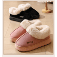 thumbnail image 3 of Women's suede memory foam lined cotton shoes, windproof high - heeled lined snow boots, ideal gifts for festivals, girlfriend style, cute and stylish snow boots., 3 of 7