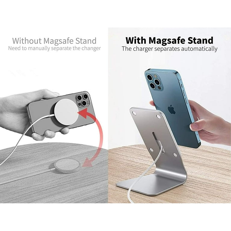 Stand for MagSafe Charger, FULAIM Aluminum MagSafe Desktop Stand Holder  Dock, Compatible with MagSafe Charger for iPhone 13/12, 13/12 Mini, 13/12  Pro, 13/12 Pro Max (Not Included MagSafe) 