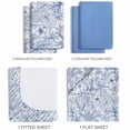 thumbnail image 3 of Caribbean Joe, Cooling 6PC Sheet Set, King, Tropical Toile Blue, 3 of 4