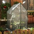 thumbnail image 4 of Gardzen Mini Greenhouse with Garden Netting Cover, Mesh Plant Protector for Plants 36.2”(L) x36.2”(W) x59.5”(H), 4 of 6
