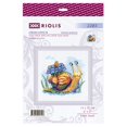thumbnail image 2 of RIOLIS Counted Cross Stitch Kit 6"x6"-Little Snail, 2 of 2