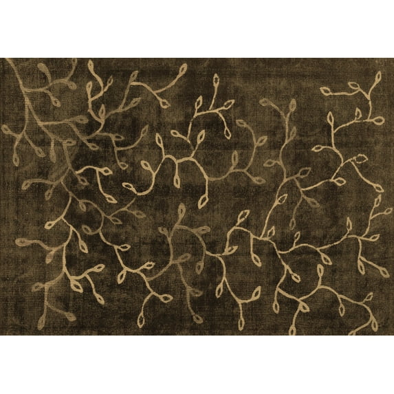 Ahgly Company Indoor Rectangle Persian Brown Bohemian Area Rugs, 7' x 10'