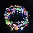 thumbnail image 1 of Corona de flores LED, corona de flores LED, diadema luminosa, 10 piezas, tocado de flores LED, tocado de flores para niñas, mujeres, bodas, festivales, vacaciones, Navidad, fiesta de año nuevo, 1 of 5