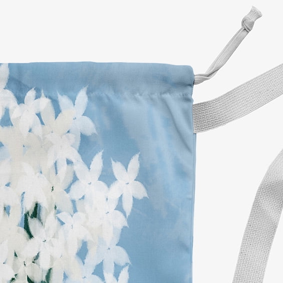 Simply Daisy Paperwhites 18 x 29 in Blue Laundry Bag