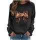 thumbnail image 2 of Xuyuer Women's Printed Long Sleeve Round Neck Casual Hoodless Sweatshirt, Comfortable Pullover Top for Mother's Day Gifts, Family Events and Relaxed Everyday Wear, 2 of 6