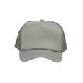 thumbnail image 2 of Top Headwear Blank Trucker Hat - Mens Trucker Hats Foam Mesh Snapback Light Grey, 2 of 4
