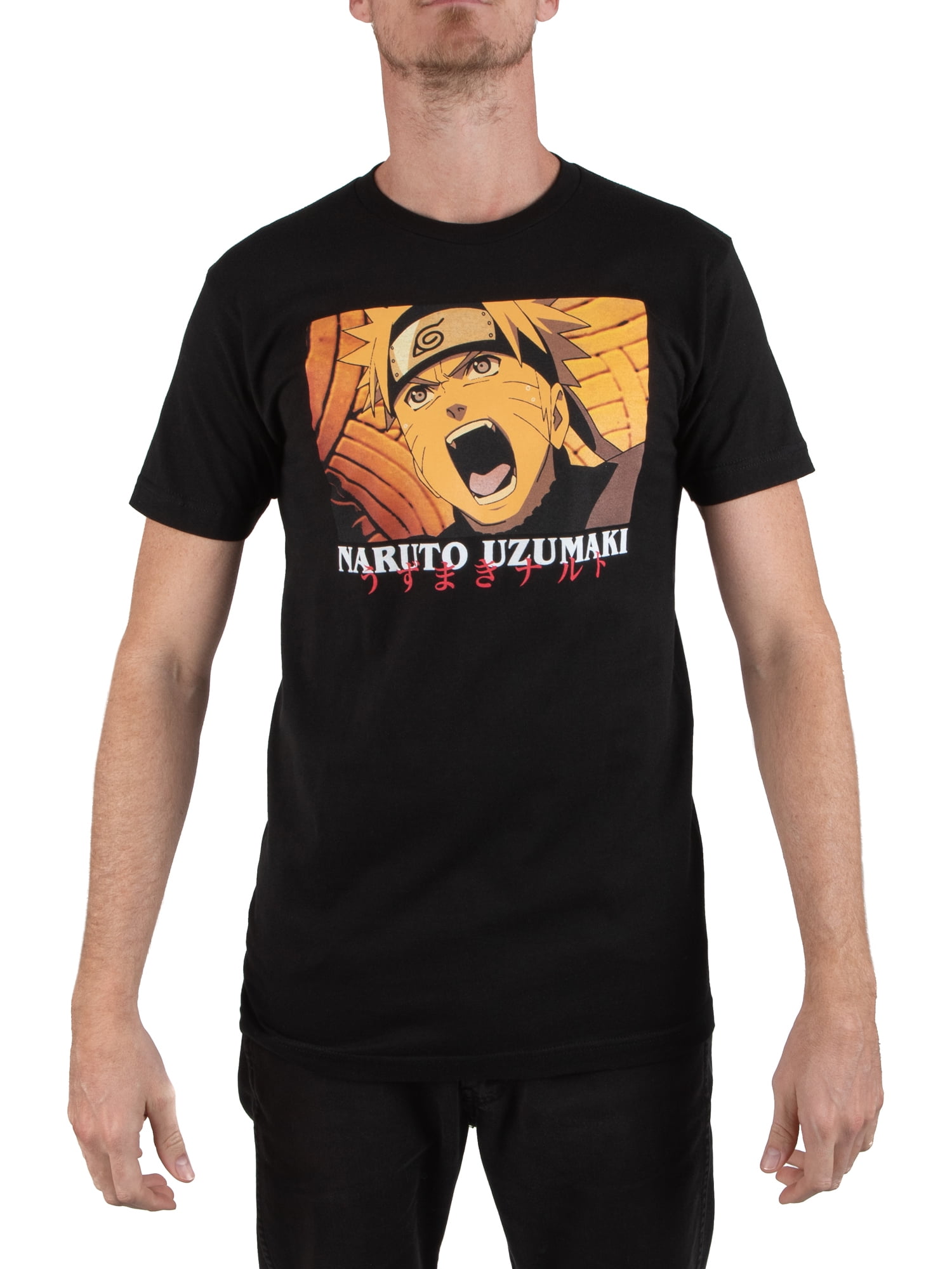 Naruto Yell Men's and Big Men's Graphic T-shirt - Walmart.com