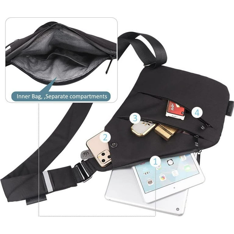 Multi pocket chest bag hotsell