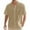 Khaki, variant on MNCEKFOD Men Shirts 2025 Spring And Summer Casual Stand Plus Size Vacation Short Sleeve Leisure Mens Tops Light Blue XL