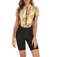 thumbnail image 7 of Gnshining Summer Swimsuit for Women 1PC Swimsuits Sporty Training Bathing Swimwear Short Sleeve Zipper Surfing Swimwear, 7 of 7