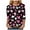 Black, variant on Valentine Shirts for Women Dressy 3/4 Length Sleeve Tops - Heart Printed 2026 Crew Neck Holiday Tunic Tops Blouses (Pink, M)