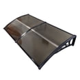 thumbnail image 6 of Zimtown 77"X35" Patio Window Awning Outdoor Polycarbonate Front Door Patio Brown, 6 of 10