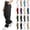Black, variant on Women's High Waisted Cargo Pants Loose Fit Straight Leg Utility Trousers with Pockets Casual Work Outdoor Hiking Streetwear Pants,M,Black