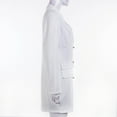 thumbnail image 5 of Diconna Chemise à Manches Longues pour Femmes Col en V Manteau long à Double Boutonnage, 5 of 5