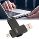 thumbnail image 1 of Memoria USB Para Teléfono, C 2 EN 1, Portátil, Giratoria, De Metal, EnreRora 4620, Tipo USB 3.0, UNIDAD FLASH PARABLETAS, ALMACENAMIENTO DE IMÁGENES, COLOR NEGRO, 256 GB, 1 of 7