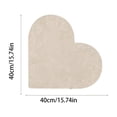 thumbnail image 3 of Heart Shaped Felt Bulletin Board, 15.74 In Fabric Photo Display Memo Pin Board for Photos Notes Bedroom Office Wall Decor, Khaki, 3 of 6