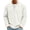 002_White, variant on Men's Quarter Zip Pullover Long Sleeved Stand Collar Corduroy Casual Sweater Autumn Slim Fit Business Polo Sweatshirt